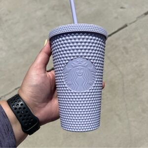 Starbucks Grande Soft Matte Studded Mint Lavender Tumbler Cold Cup - NWT